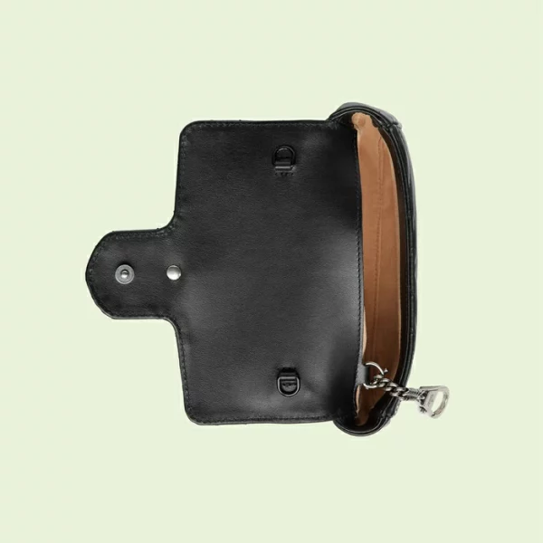 GUCCI GG Marmont Belt Bag - Black Leather