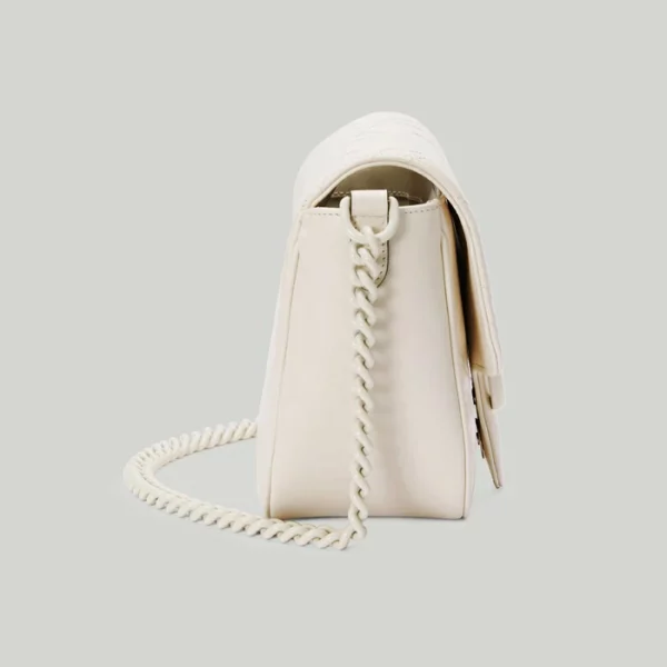 GUCCI GG Marmont Matelassé Mini Shoulder Bag - White Leather