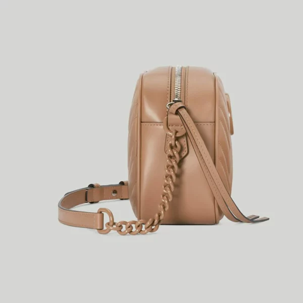 GUCCI GG Marmont Matelassé Shoulder Bag - Rose Beige Leather