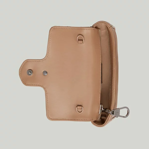 GUCCI GG Marmont Matelassé Super Mini Bag - Rose Beige Leather