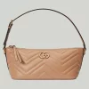 GUCCI GG Marmont Shoulder Bag - Rose Beige Leather
