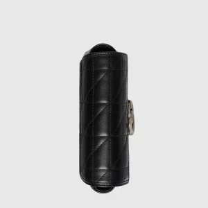 GUCCI GG Marmont Super Mini Bag - Black Leather