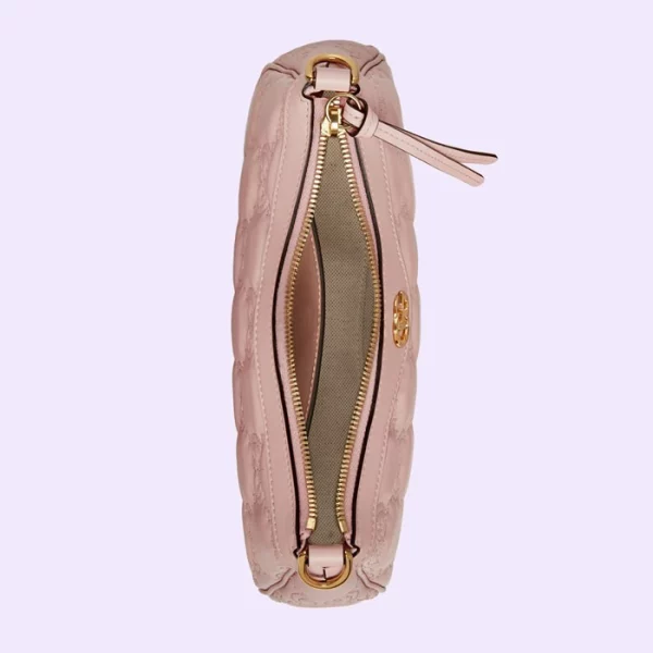 GUCCI GG Matelassé Handbag - Pink Leather