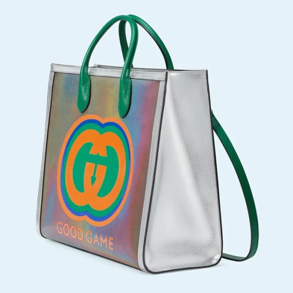 GUCCI Good Game Tote Bag - Multicolor Leather