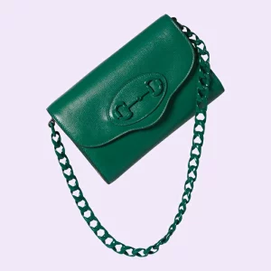 GUCCI Horsebit 1955 Mini Bag - Green Leather