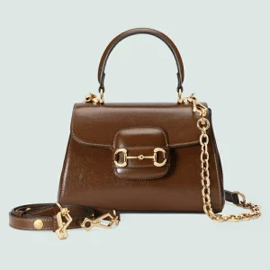 GUCCI Horsebit 1955 Mini Bag - Light Brown Leather