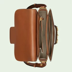 GUCCI Horsebit 1955 Shoulder Bag - Multicolor Leather