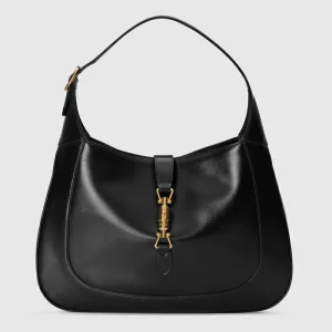 GUCCI Jackie 1961 Medium Shoulder Bag - Black Leather