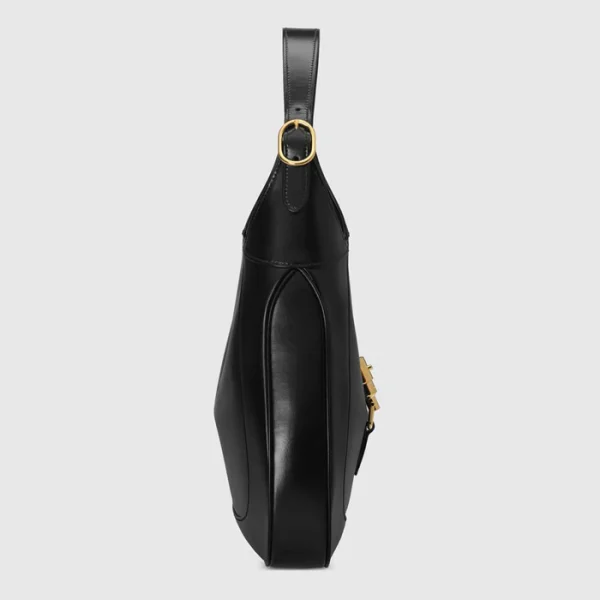 GUCCI Jackie 1961 Medium Shoulder Bag - Black Leather