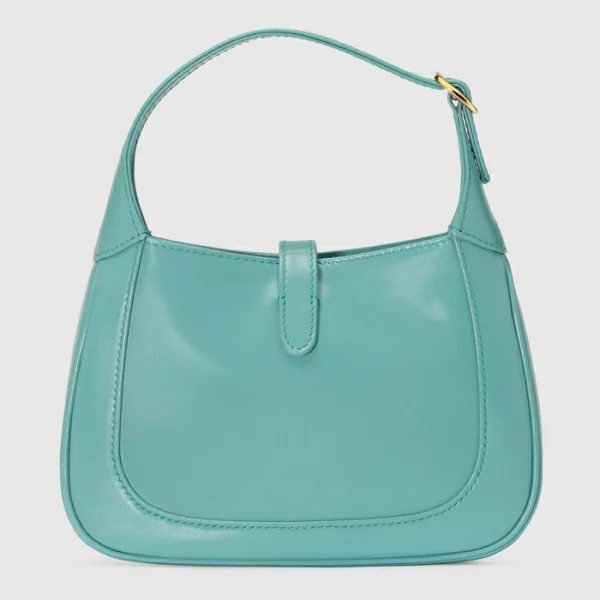 GUCCI Jackie 1961 Mini Shoulder Bag - Light Blue Leather