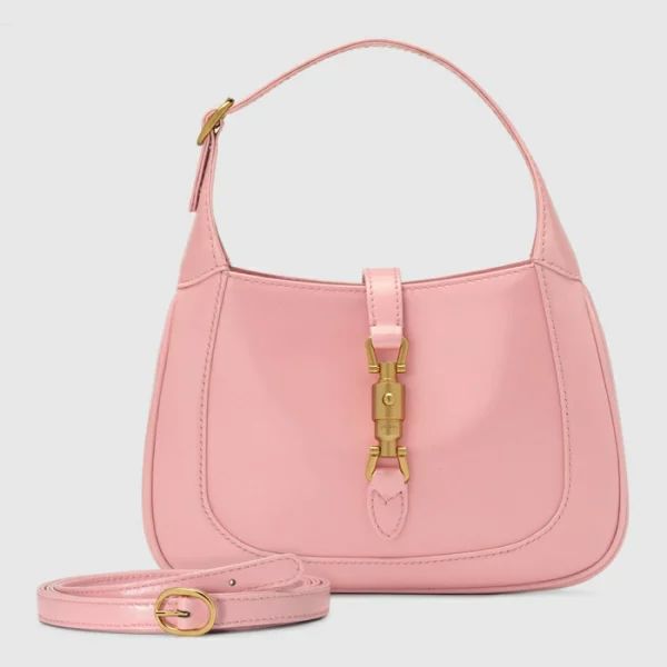 GUCCI Jackie 1961 Mini Shoulder Bag - Light Pink Leather