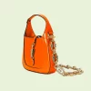GUCCI Jackie 1961 Mini Shoulder Bag - Orange Patent Leather