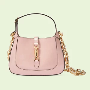 GUCCI Jackie 1961 Mini Shoulder Bag - Pink Patent Leather