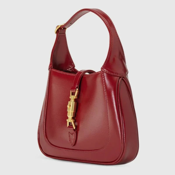 GUCCI Jackie 1961 Mini Shoulder Bag - Red Leather