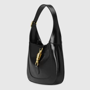 GUCCI Jackie 1961 Small Shoulder Bag - Black Leather