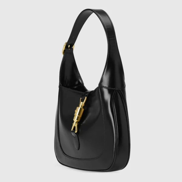 GUCCI Jackie 1961 Small Shoulder Bag - Black Leather