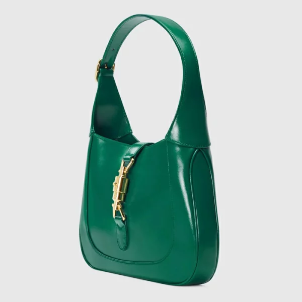 GUCCI Jackie 1961 Small Shoulder Bag - Emerald Green Leather