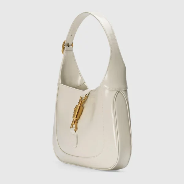 GUCCI Jackie 1961 Small Shoulder Bag - White Leather