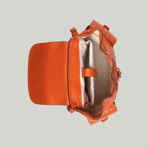 GUCCI Jumbo GG Backpack - Orange Leather