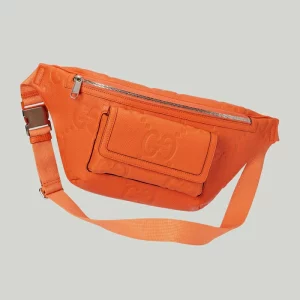 GUCCI Jumbo GG Belt Bag - Orange Leather