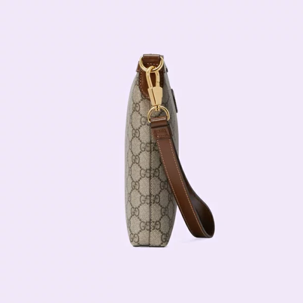 GUCCI Messenger Bag With Interlocking G - Beige And Ebony Supreme