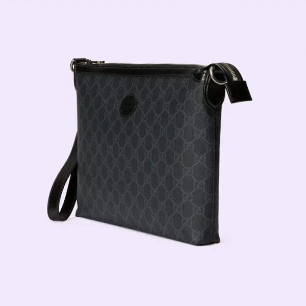 GUCCI Messenger Bag With Interlocking G - Black Supreme