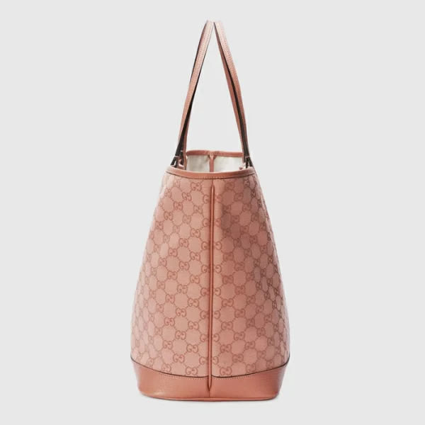 GUCCI Ophidia GG Large Tote Bag - Pink Canvas