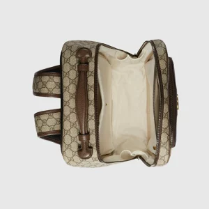 GUCCI Ophidia GG Medium Backpack - Beige And Ebony Supreme