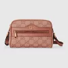GUCCI Ophidia GG Mini Bag - Pink Canvas