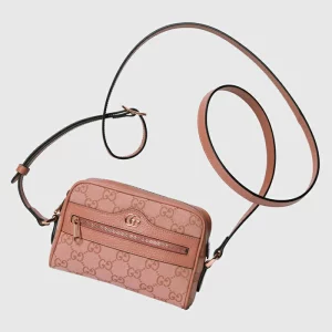 GUCCI Ophidia GG Mini Bag - Pink Canvas