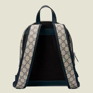 GUCCI Ophidia GG Small Backpack - Beige And Blue Gg Supreme