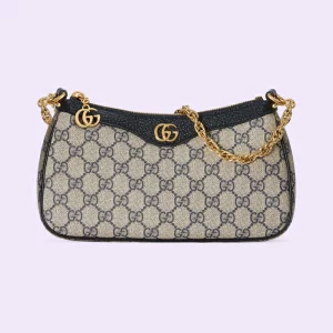 GUCCI Ophidia GG Small Handbag - Beige And Blue Supreme