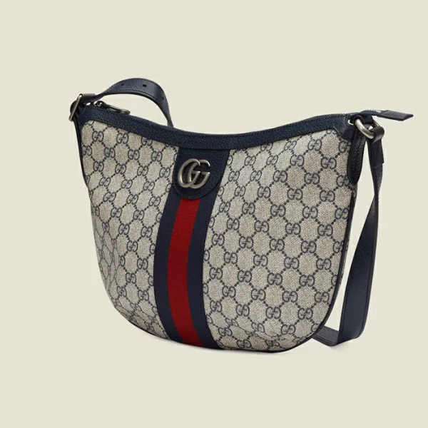 GUCCI Ophidia GG Small Shoulder Bag - Beige And Blue Gg Supreme