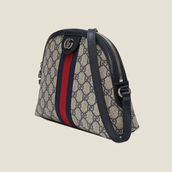 GUCCI Ophidia GG Small Shoulder Bag - Beige And Blue Supreme