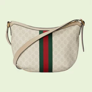 GUCCI Ophidia GG Small Shoulder Bag - Beige And White Gg Supreme