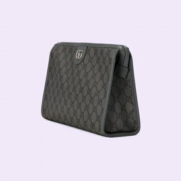 GUCCI Ophidia GG Toiletry Case - Grey And Black Supreme