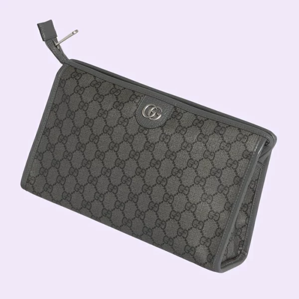 GUCCI Ophidia GG Toiletry Case - Grey And Black Supreme