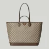 GUCCI Ophidia Large Tote Bag - Beige And Ebony Supreme