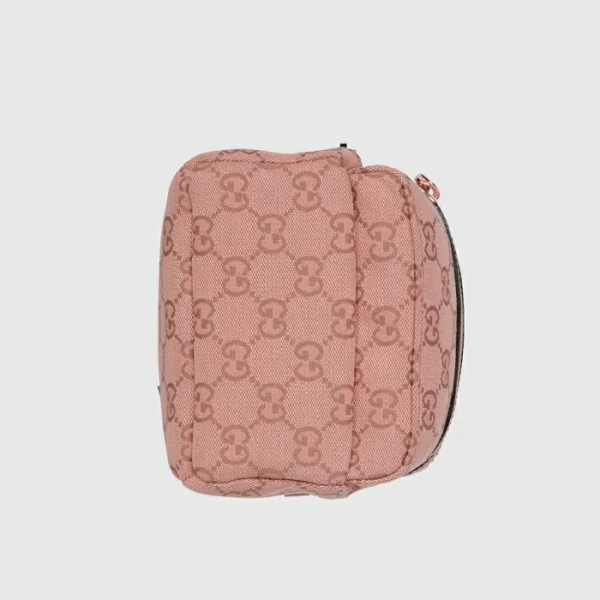 GUCCI Ophidia Mini GG Shoulder Bag - Pink Canvas
