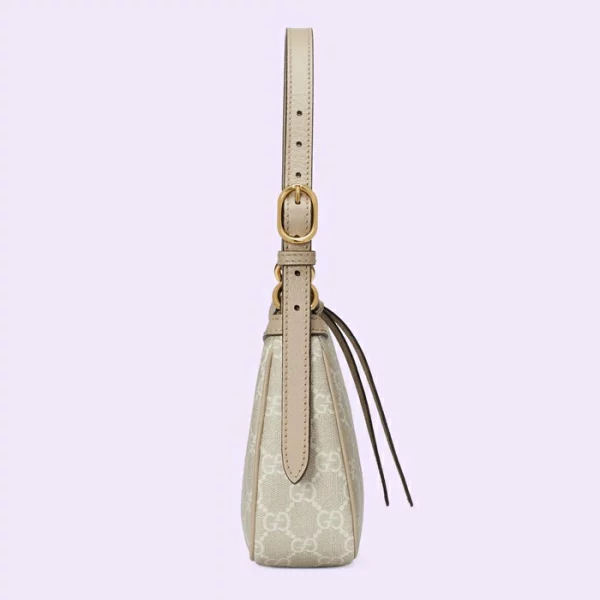 GUCCI Ophidia Small Handbag - Beige And White Supreme