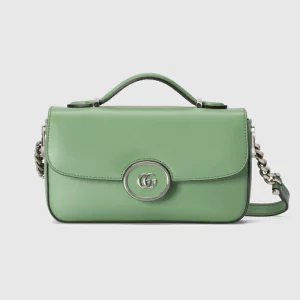 GUCCI Petite GG Mini Shoulder Bag - Light Green Leather