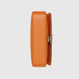 GUCCI Petite GG Mini Shoulder Bag - Orange Leather