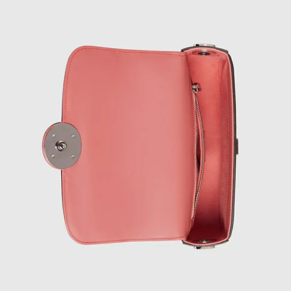 GUCCI Petite GG Mini Shoulder Bag - Pink Leather
