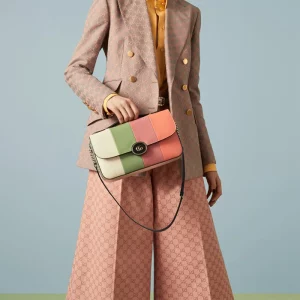 GUCCI Petite GG Small Shoulder Bag - Multicolor Leather