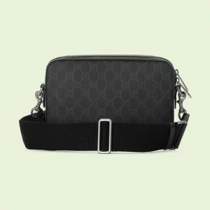 GUCCI Shoulder Bag With Interlocking G - Black Supreme